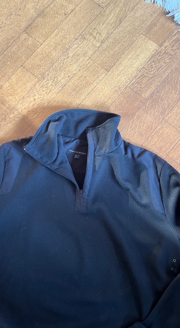 Siyah Erkek Yüksek Yakalı Sweatshirt - Görsel 2