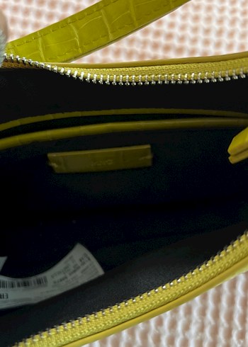 Yeşil Parlak Deri Yılan Desenli Kadın Çanta - Görsel 5