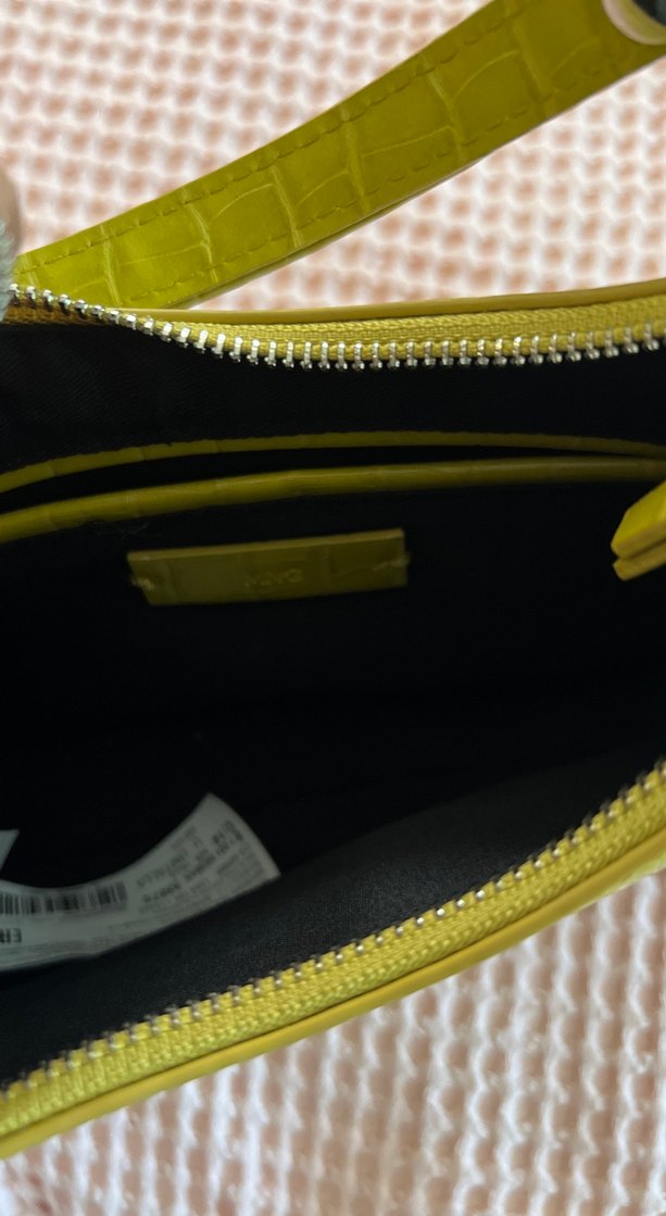 Yeşil Parlak Deri Yılan Desenli Kadın Çanta - Görsel 5