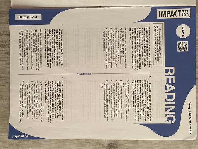 Beden yds publishing test