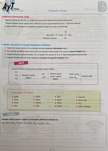 GÖRKEM ŞAHİN AYT KİMYA