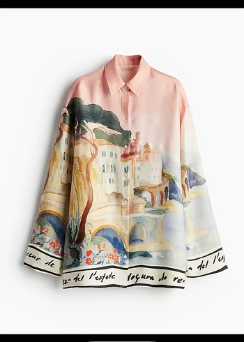 Temu, Temalı Baskılı Uzun Kollu Gömlek - Görsel 2