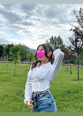 36 Beden beyaz Renk Beyaz Sırt Dekolteli Korse Gömlek