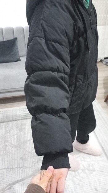 s Beden siyah Renk H&M marka şişme mont
