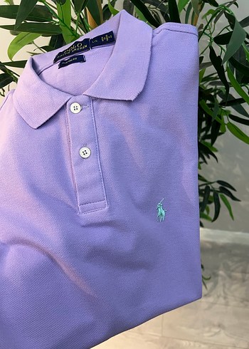 Erkek Mor Kısa Kollu Polo Tişört - Görsel 2