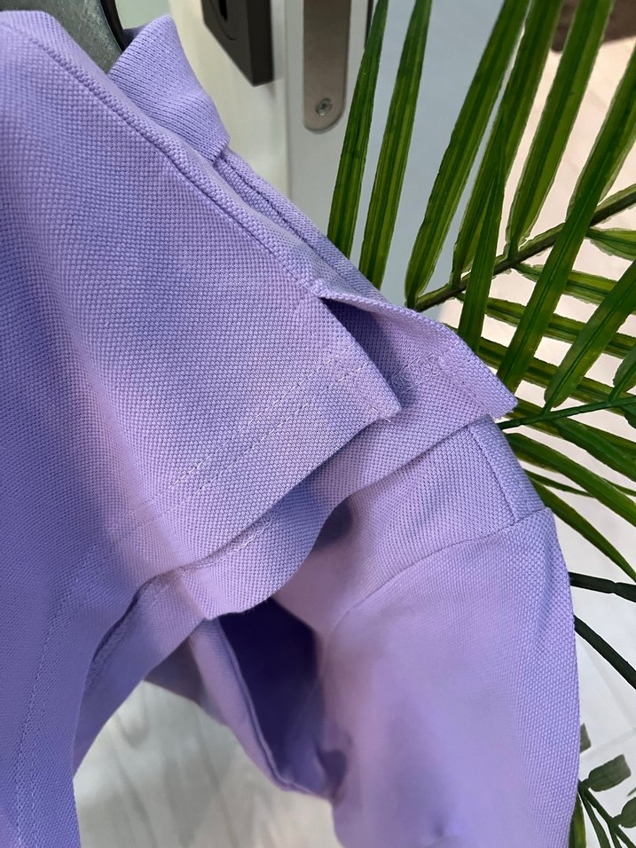 Erkek Mor Kısa Kollu Polo Tişört - Görsel 4