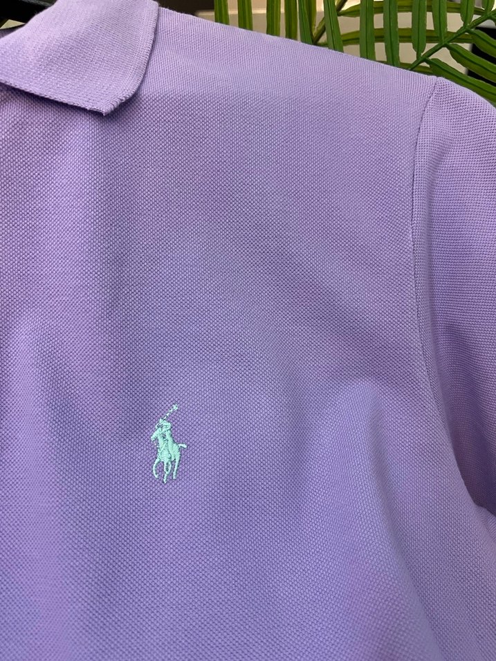 Erkek Mor Kısa Kollu Polo Tişört - Görsel 3