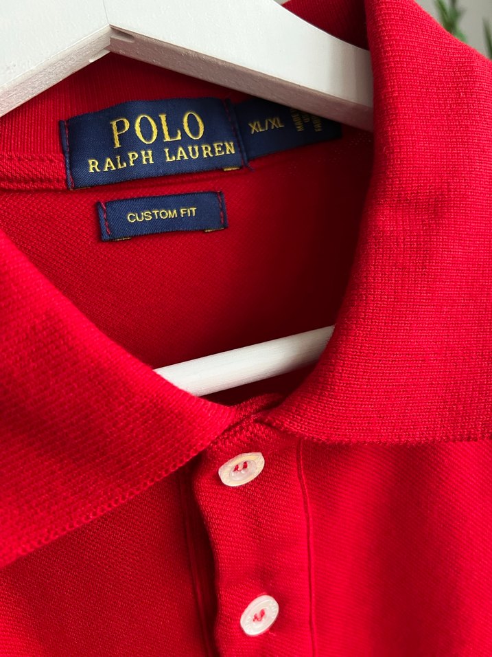 Kırmızı Polo Yaka Erkek Tişört - Görsel 3