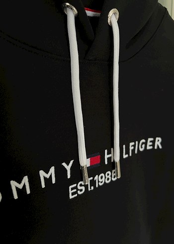 Tommy Hilfiger Siyah Kapüşonlu Sweatshirt - Görsel 3