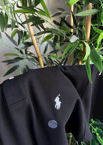 Erkek Siyah Polo Yaka Kısa Kollu Tişört - Görsel 2
