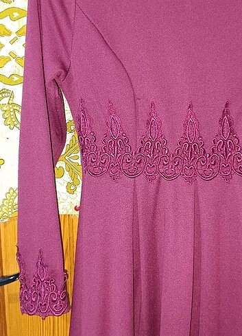 36 Beden bordo Renk Elbise