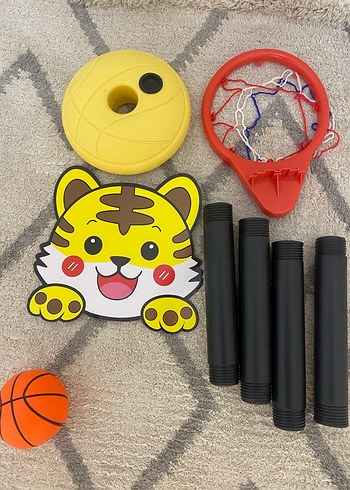 Renkli Kaplan Figürlü Çocuk Basketbol Potası - Görsel 3