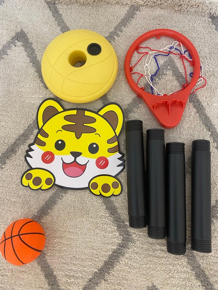 Renkli Kaplan Figürlü Çocuk Basketbol Potası - Görsel 3