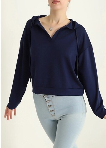 Model kumaş kapşonlu sweat