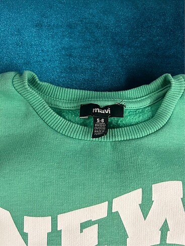 5 Yaş Beden Mavi Erkek Çocuk Sweatshirt