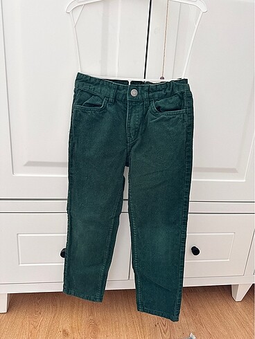 7 Yaş Beden yeşil Renk H&M Erkek çocuk Kadife Takım