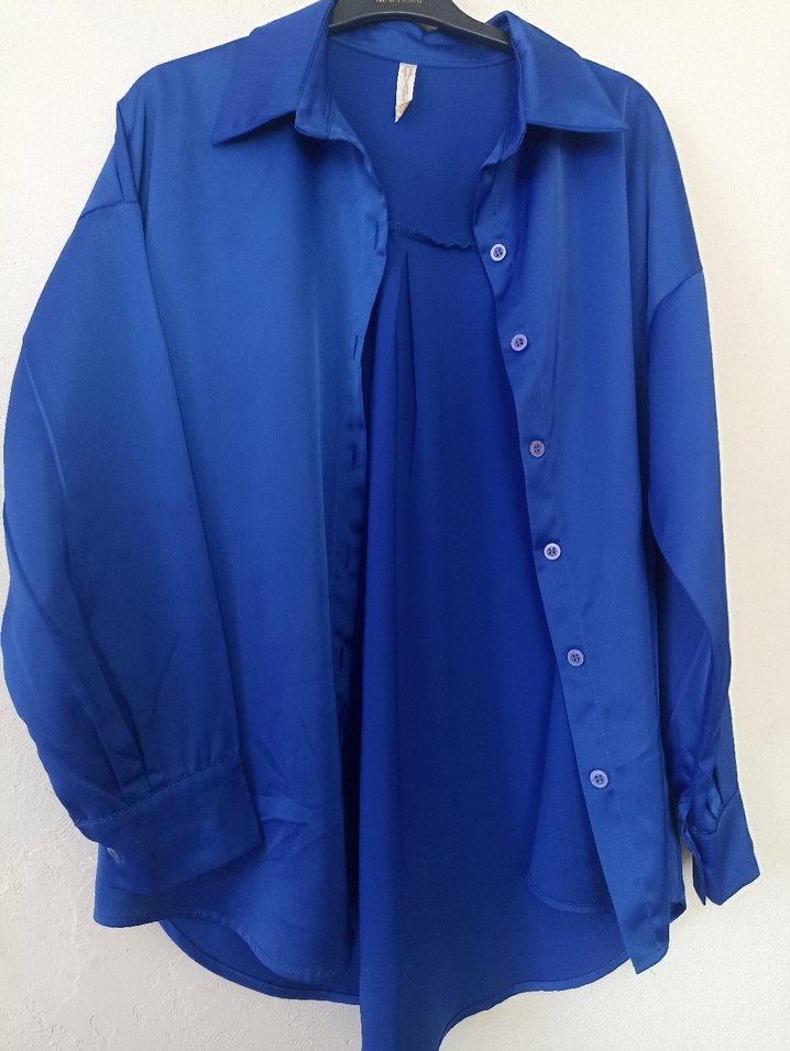 saten Kadın Gömlek - Görsel 5