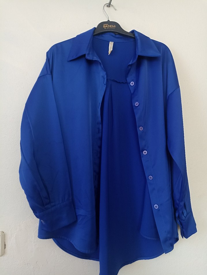 saten Kadın Gömlek - Görsel 2