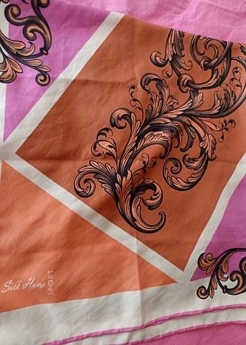 Çiçek Desenli Pastel Renkli Kadın eşarp - Görsel 3