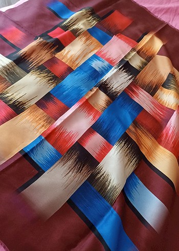 Çiçek Desenli Pastel Renkli Kadın eşarp - Görsel 8