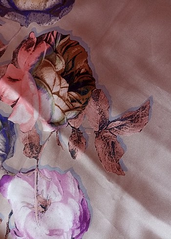 Çiçek Desenli Pastel Renkli Kadın eşarp - Görsel 15