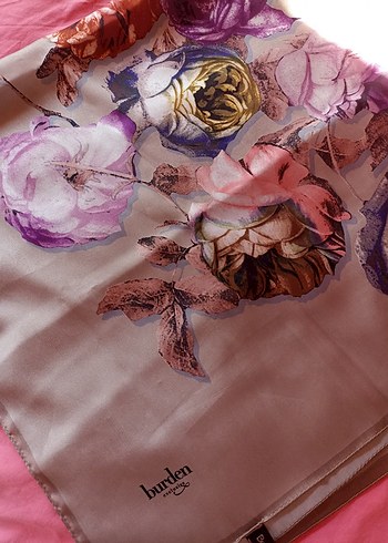 Çiçek Desenli Pastel Renkli Kadın eşarp - Görsel 16