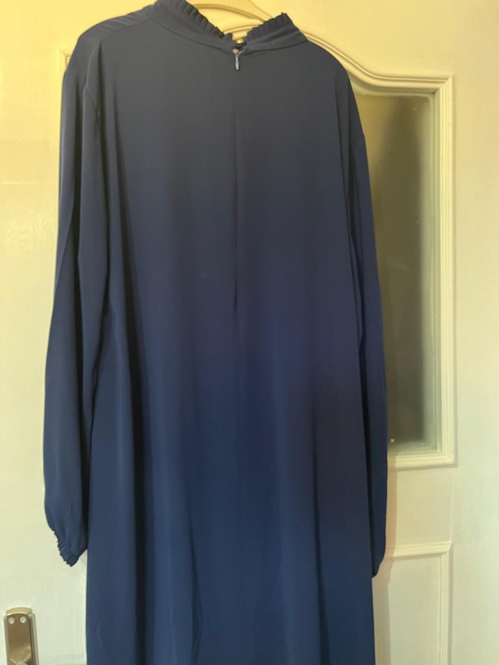 Düğmeli Lacivert Uzun tunik - Görsel 2