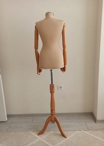 Diğer Bej Renkli Ahşap Kollu Terzi mankeni