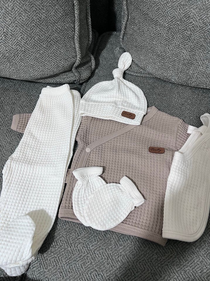 Bohem Tarzı Örme Bebek Erkek Takımı - Görsel 2