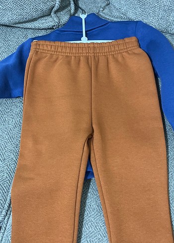 Erkek Çocuk Mavi Sweatshirt Takım - Görsel 4