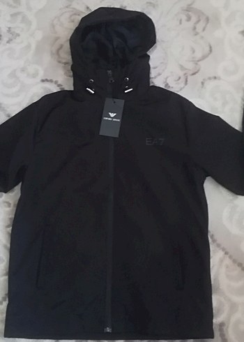 Emporio Armani Ea7 Siyah Kapusonlu Spor Ceket