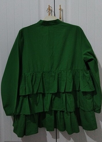 Diğer Yeşil oversize gömlek