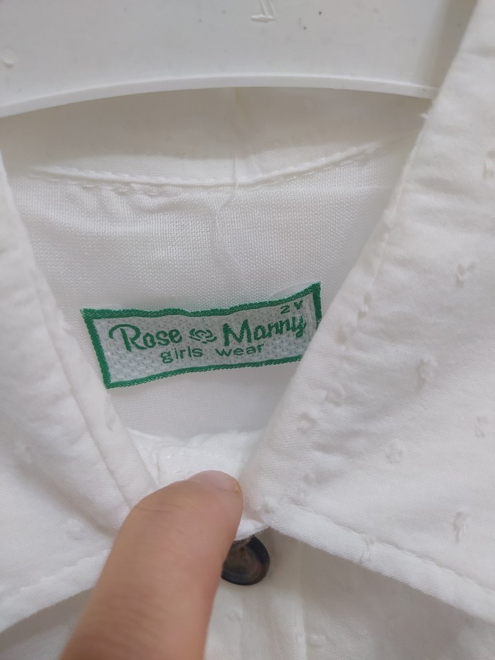 Kız Çocuk Beyaz Fırfırlı Pamuklu Elbise - Görsel 2