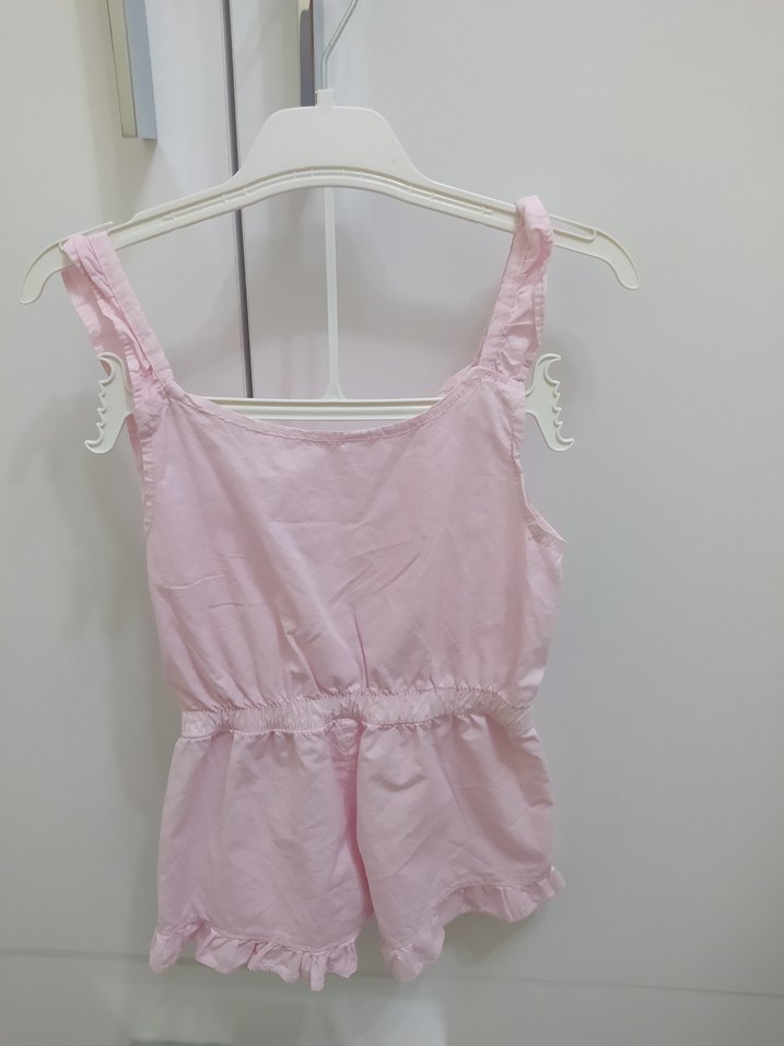 Pembe Fırfırlı Bebek Kız Tulum - Görsel 2