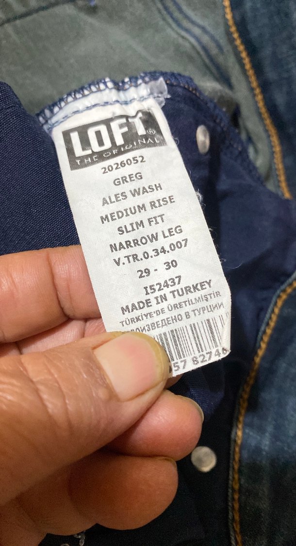 Koyu Mavi Dar Kesim Denim Jean — görsel 6/6