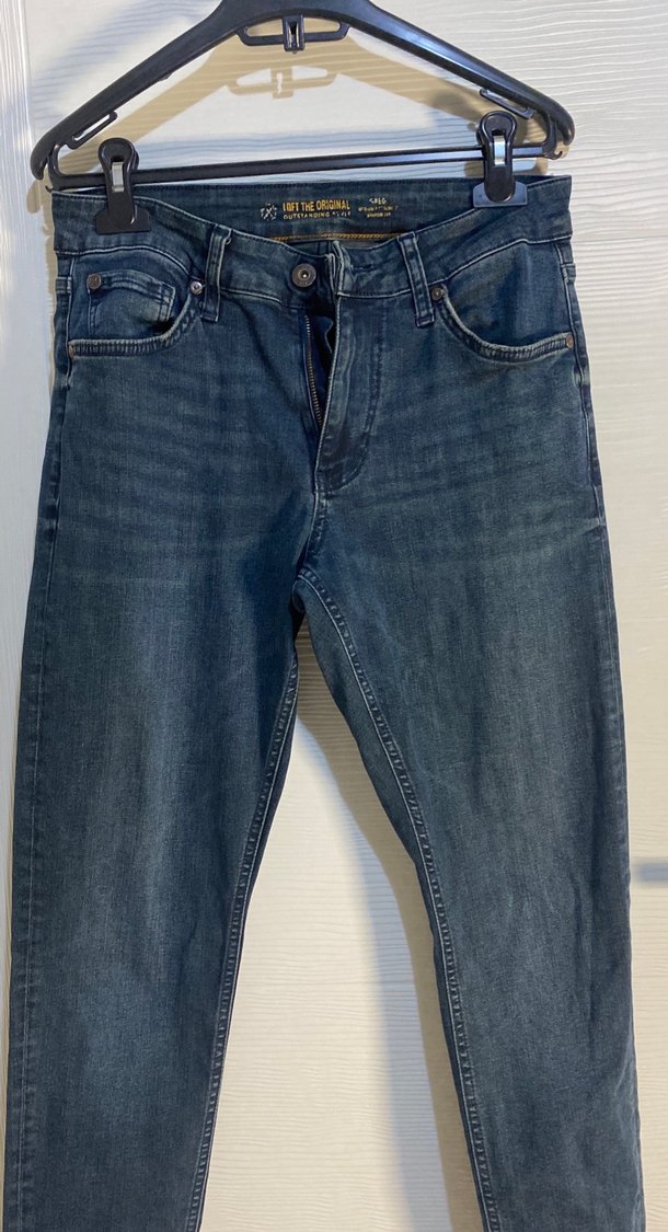 Koyu Mavi Dar Kesim Denim Jean — görsel 2/6