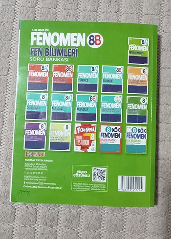  Fenomen 8.sınıf Fen Bilimleri Soru Bankası