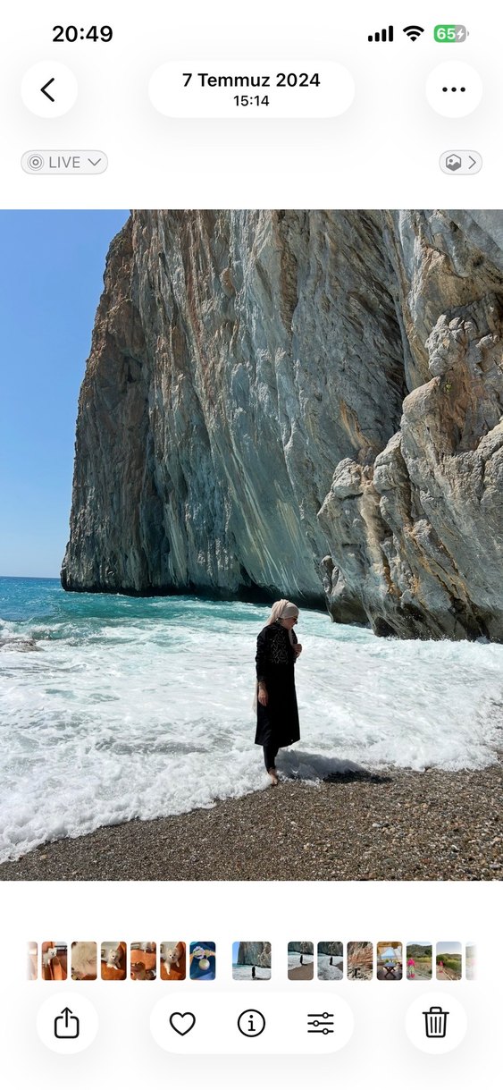 Tesettür Uzun paraşüt kumaş haşema - Görsel 3