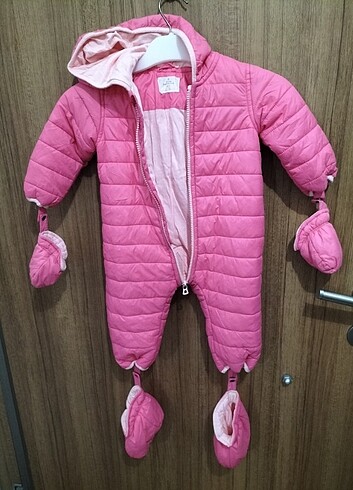 Panço Kız Bebek Tulum Astronot Mont 6-12ay - Görsel 7