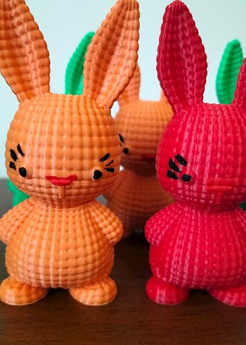 Renkli Tavşan Figürlü Oyuncak - Görsel 3