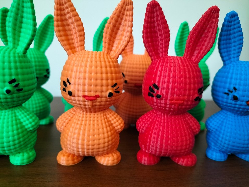 Renkli Tavşan Figürlü Oyuncak - Görsel 3