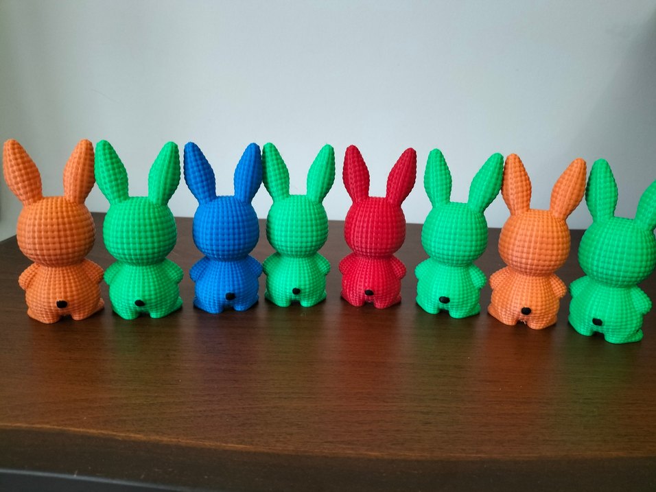 Renkli Tavşan Figürlü Oyuncak - Görsel 5