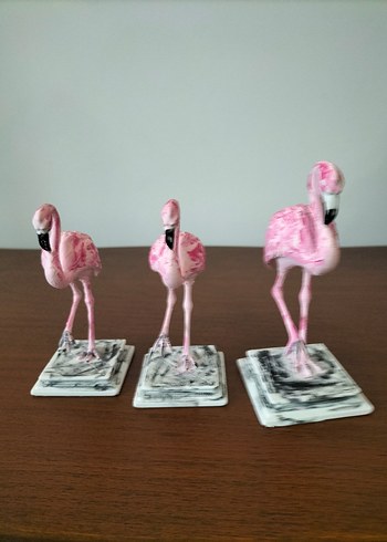 Pembe Flamingo Biblo 3 lü - Görsel 7