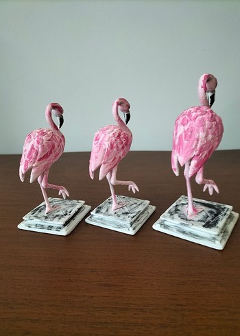 Pembe Flamingo Biblo 3 lü - Görsel 6