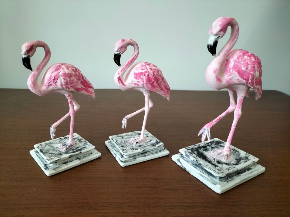 Pembe Flamingo Biblo 3 lü - Görsel 5