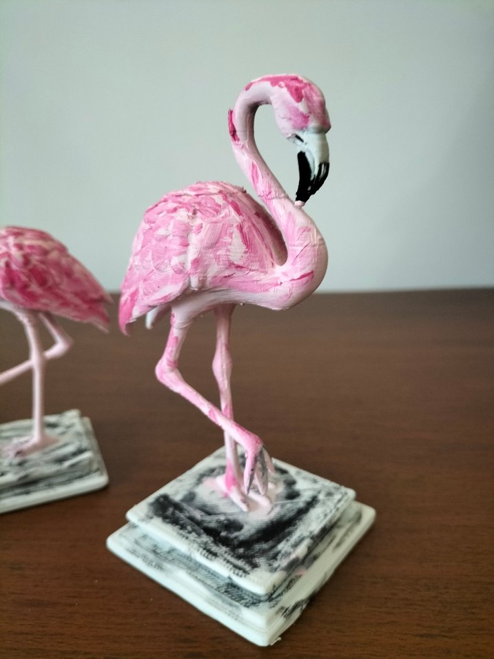 Pembe Flamingo Biblo 3 lü - Görsel 3