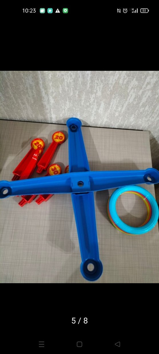 Renkli Halkalı Atış Oyunu Eğitici Oyuncak - Görsel 5