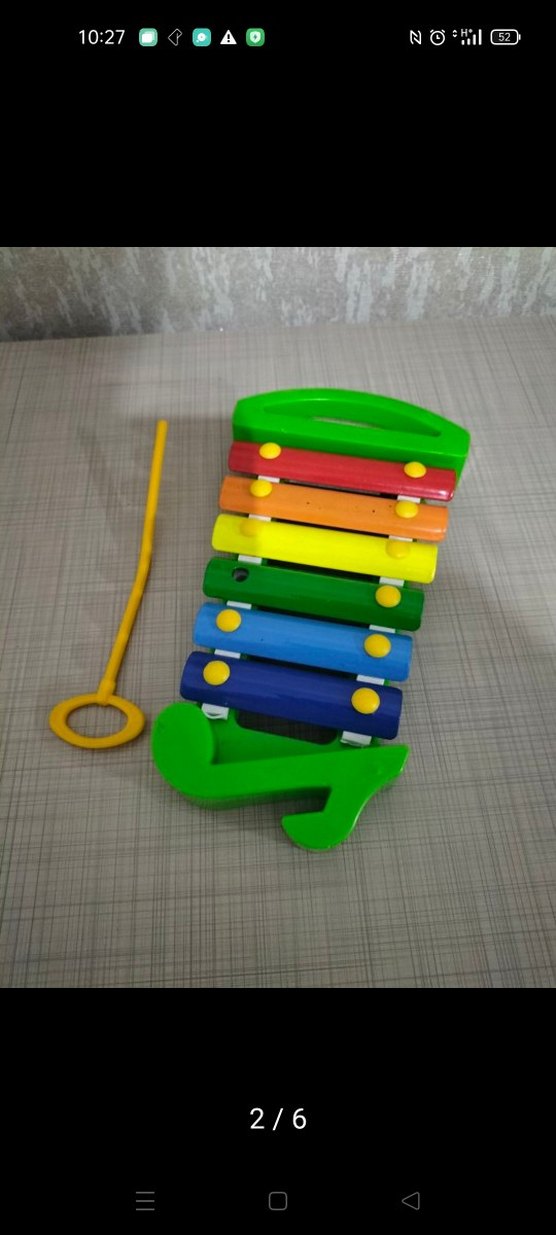 Renkli Ahşap Ksilofon Müzik Oyuncağı - Görsel 4