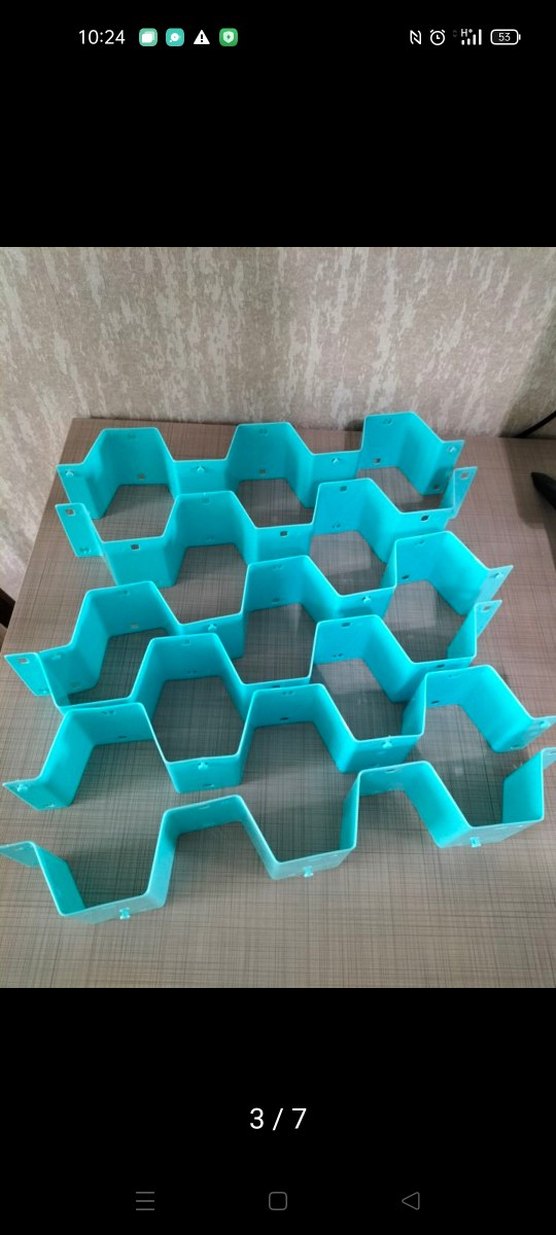 Turkuaz Çok Bölmeli Dolap Düzenleyici - Görsel 4