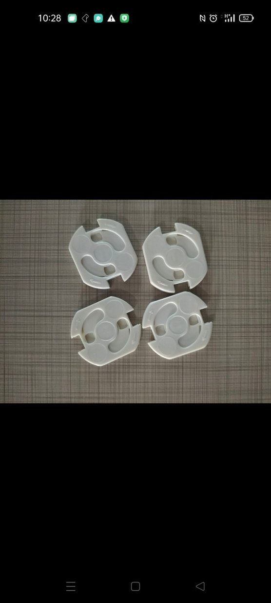 4'lü Beyaz Priz Kapağı Çocuk Güvenliği - Görsel 3